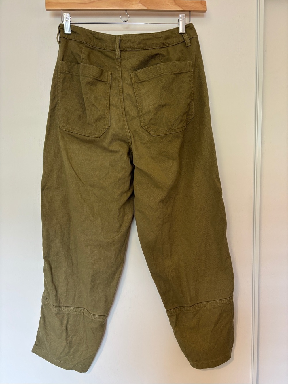 Quince Barrel Jeans Size 8 Organic Cotton Stretch Twill Utility Quiet Luxury - Picture 6 of 11